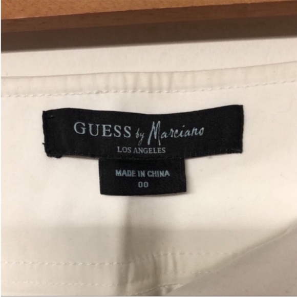 Guess By Marciano Fit N Flare Wide Leg White Pants - Picture 4 of 9